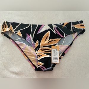 Brand new with tags black floral Kona sol swim bottom size large
